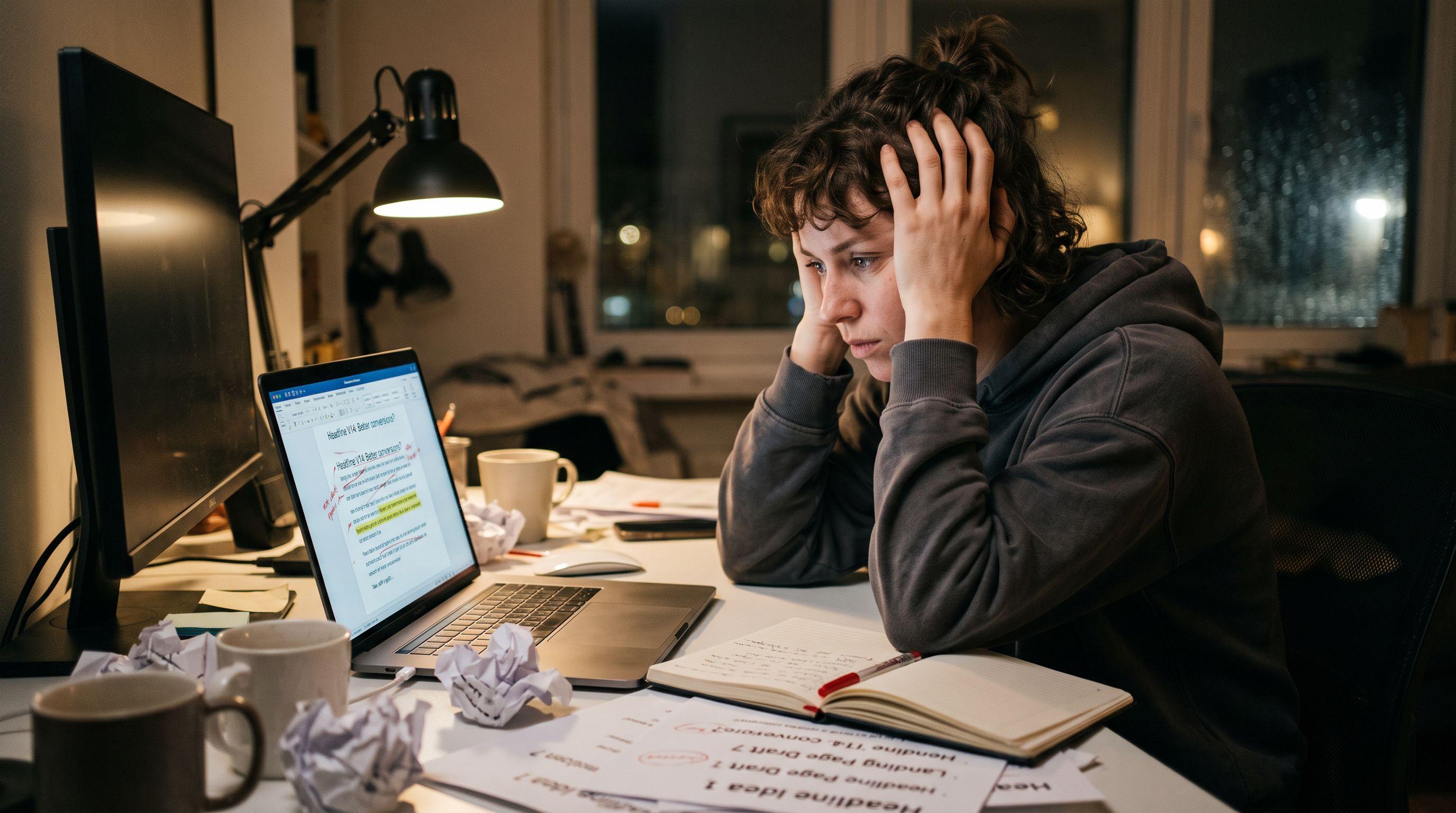 You Keep Rewriting Your Landing Page Copy — The Words Aren't the Problem